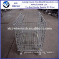 Heavy duty 4 layers stackable wire mesh container /storage metal cage with wheels (manufacturer)